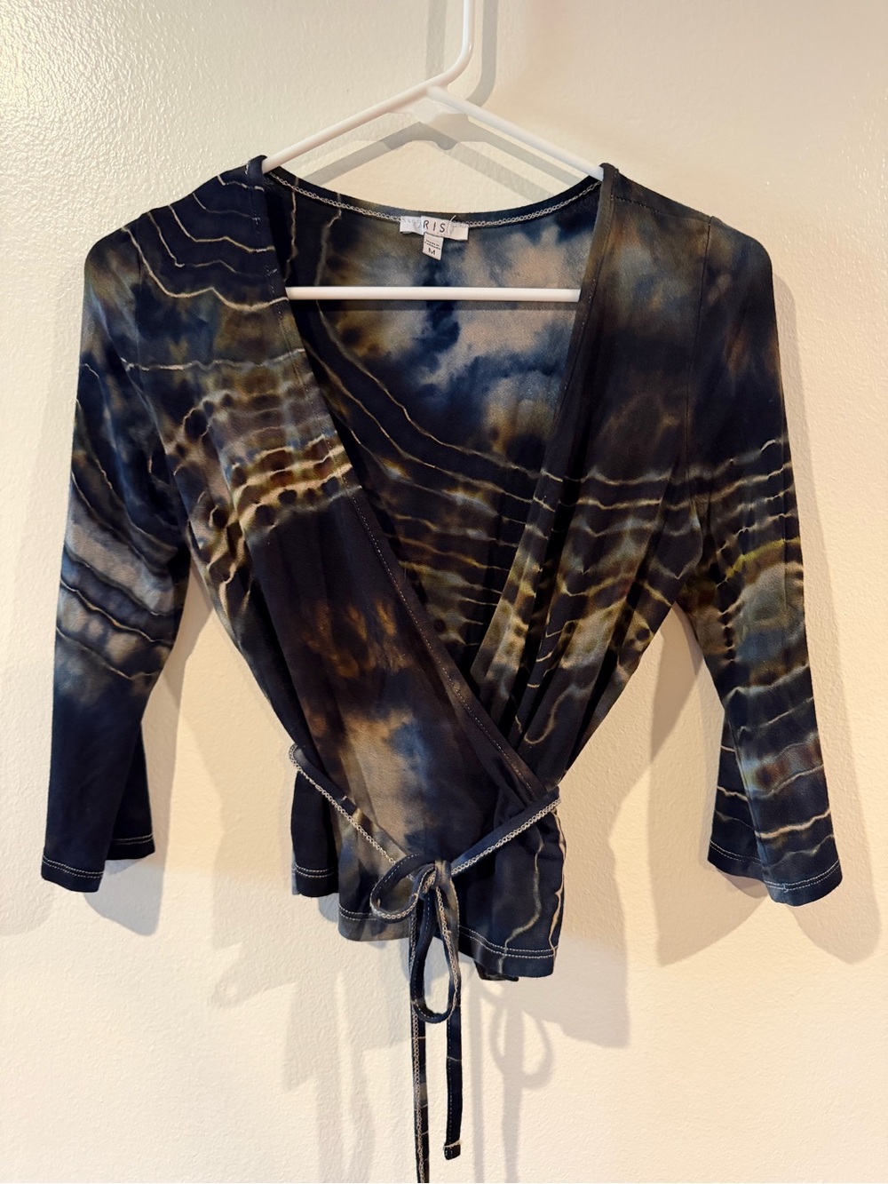 Katya Mood Dyes Ice Tie-Dye Wrap Crop Top Medium